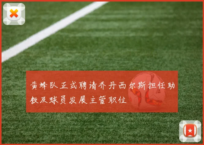 黄蜂队正式聘请乔丹西尔斯担任助教及球员发展主管职位
